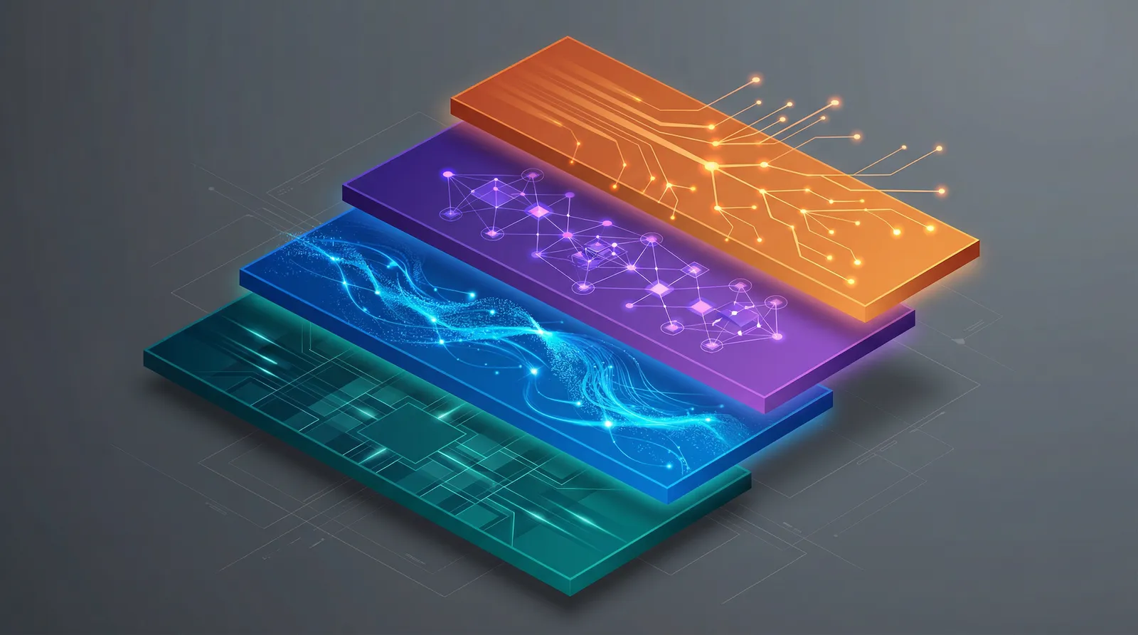 The 4-layer Semantic Supply Chain architecture showing Truth, Generation, Governance, and Experience layers with distinct visual treatment and interconnections